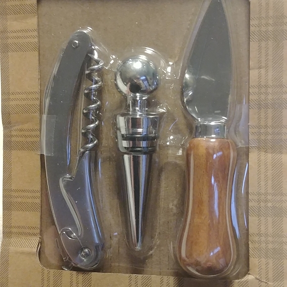 🎉2/$16 NEW Wine and Cheese 3 Pcs. - Picture 2 of 4